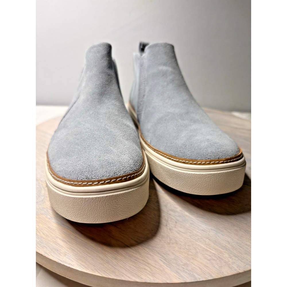 TOMS Gray Suede Slip-On Chelsea Sneakers Ankle Bootie Shoes Women’s Size 11 NWT - Picture 6 of 9